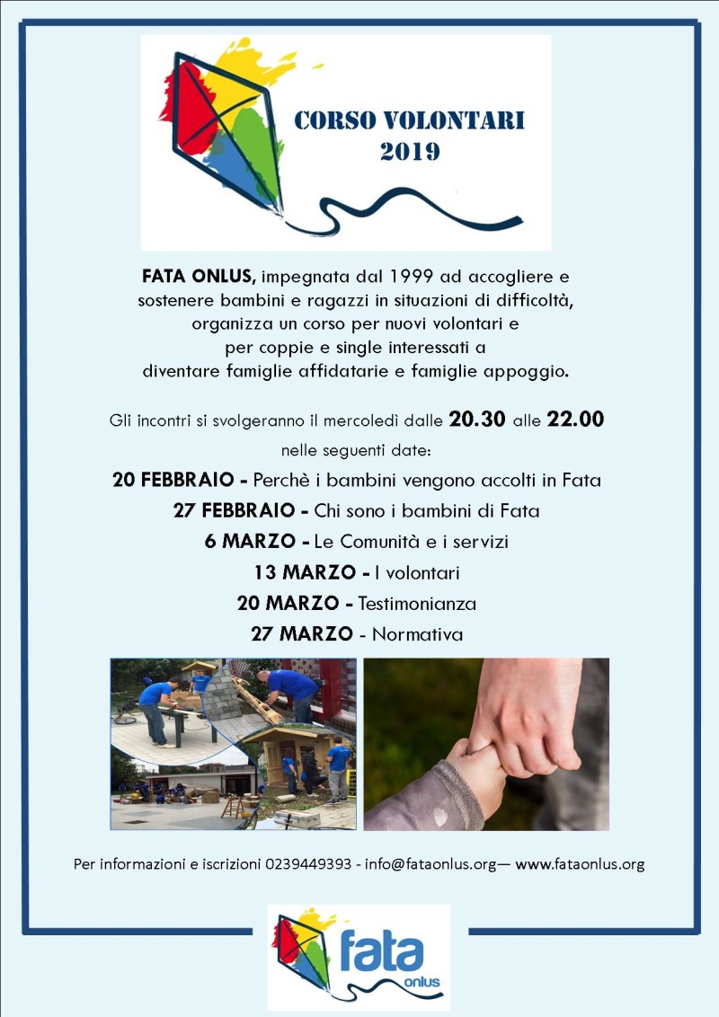 2locandina corso volontari 2019
