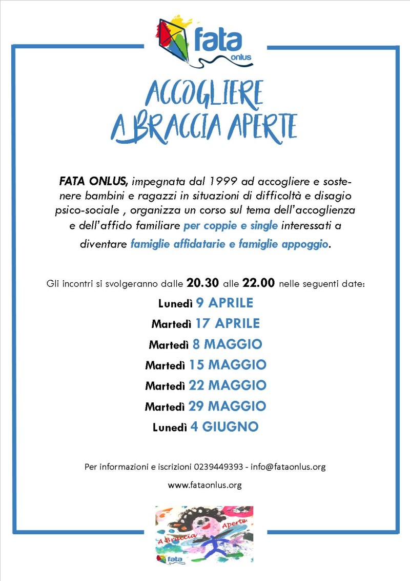locandina corso affidi 2018